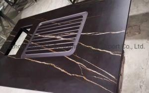 Black Gold Red Marble/Granite Solid Surface Countertop for Kitchen Cabinets/Table/Furniture/Bathroom Vanity/Vanities