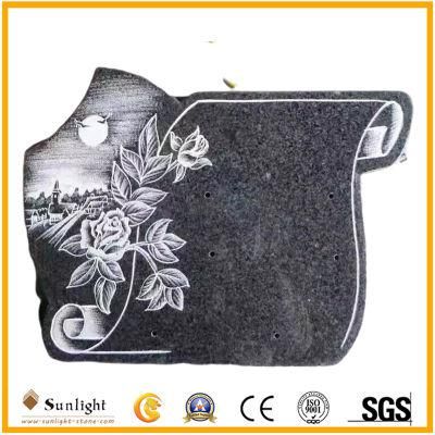 Natural Stone Granite Memorial Sandblasting Plaque