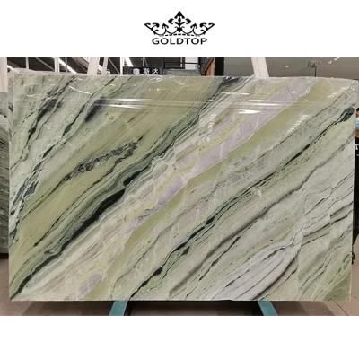 Chinese Factory Wholesale Natural Stone Polished/Honed Surface Kitchen/Bathroom/ Living Room Green Cold Ice Jade Marble for Home