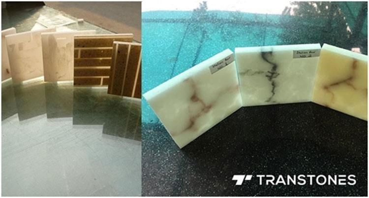 Transtones Faux Stone Panels Alabaster Tea Tray & Counter Top Interior Decors
