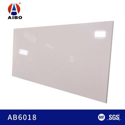 White Marble Look Engineered Artificial Kitchen Countertops Man Made Quartz Stone