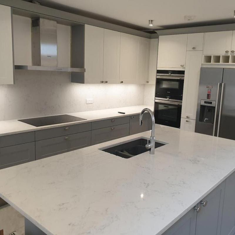 Customize White/Black/Grey/Beige/Yellow/Blue Granite/Marble/Quartz Stone Kitchen Bathroom Eased/Laminate/Bullnose Bar Vanity Island Table Work Countertops
