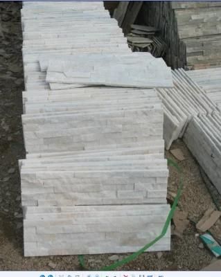 Yellow and White Color Wall Cladding Culture Stone Wall Panel