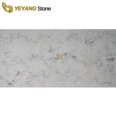 Quartz Slab Suppliers Grey/White Quartz Stone for Flooring/Countertops/Vanity/Worktop Wholesale