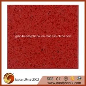 Artificial Red Quartz Flooring Tiles