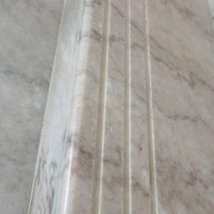 Elegance Black White Marble Tile Bullnose Border