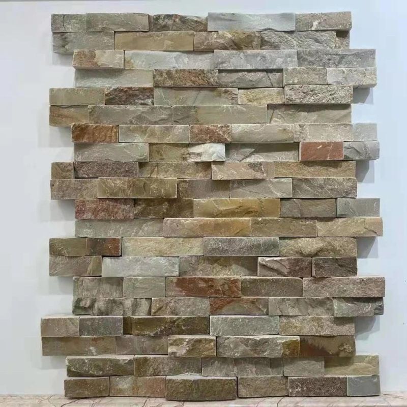 Slate Multicolor Slate Stone Panels for Interior and Exterior Wall Decoration
