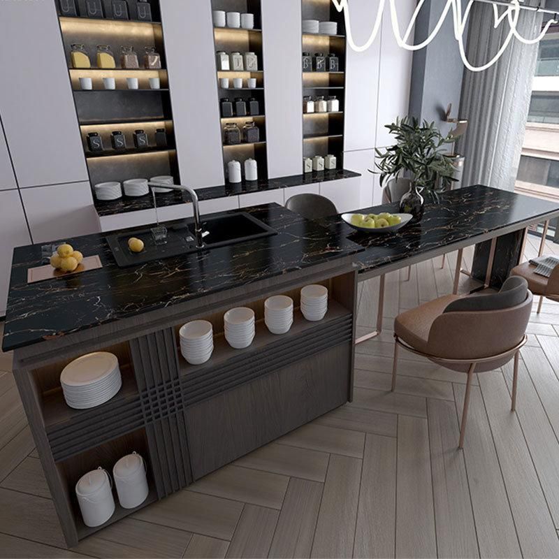 Black and Gold Classic Design 600*1000mm Countertop Wall Slab
