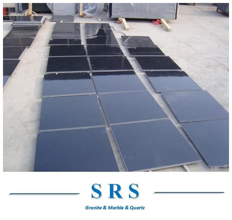 Absolute Black Shanxi Black Granite for Paving, Tombstone, Countertop, Garden