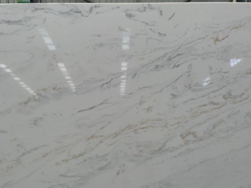 Modern Artificial Quartz Stone Kitchen Countertop Thickness 2cm Esv018