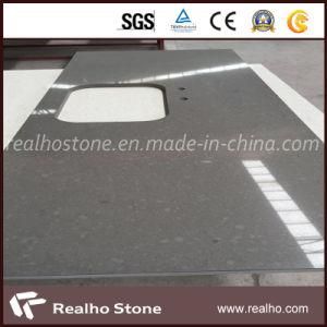 Polished Artificial Stone Customsized Grey Quartz Countertop for Sale