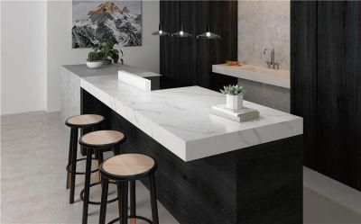 China Artificial Stone Slabs Calacatta White Quartz for Countertop