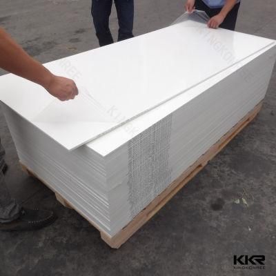 Glacier White Corian Acrylic Solid Surface Sheet for Shower Wall Panel