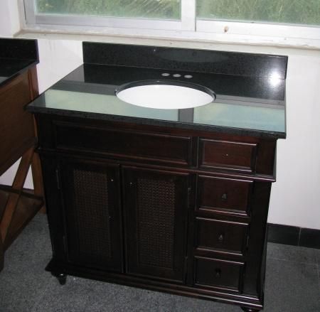 Natural Stone Grey Granite Bathroom Vanity Tops