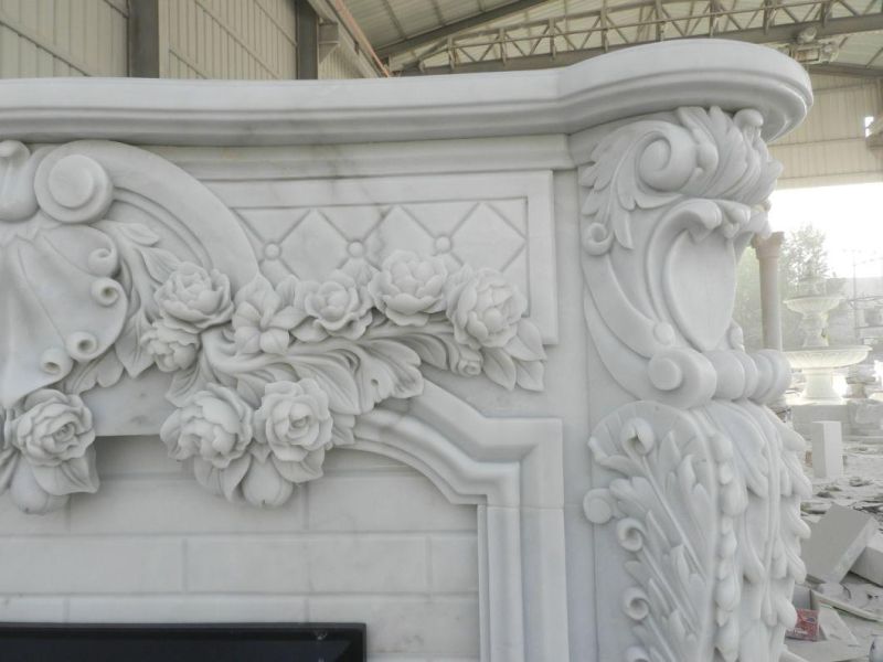 Cheap Indoor Marble Fireplace Mantel Decorative Electric Fireplace Mantel Fireplace