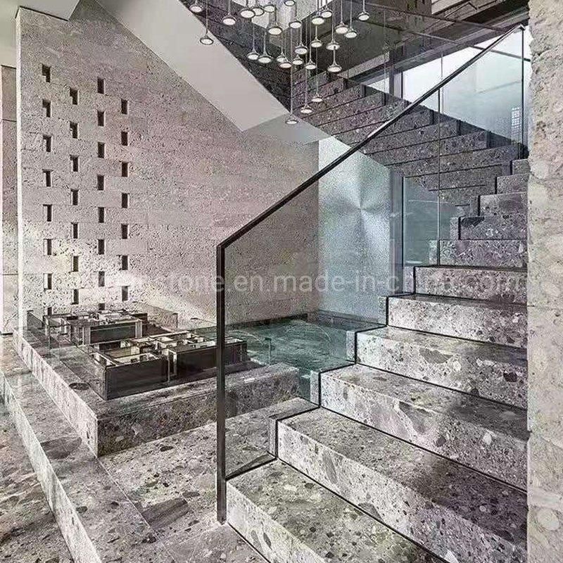 Natural Macchiato Grey Marble for Bathroom Floor and Wall Decoration