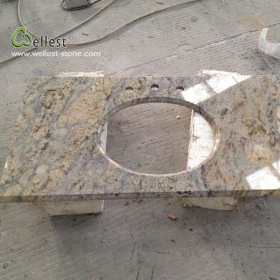 Yellow Brown Fine Vanity Tops Countertops Tabletops Granite G530 Residential