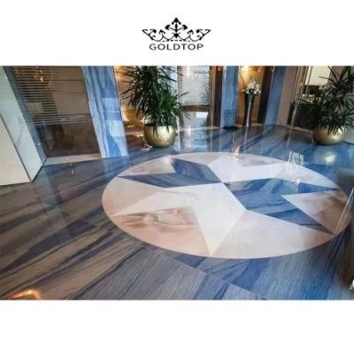 Luxury Stone Polished Indoor Decoration Macaubas Blue Slab Granite Floor Tiles