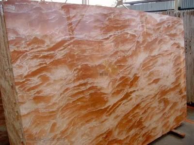 Decorative Polished Tea Rose Red Marble Tile for Wall/Floor Design