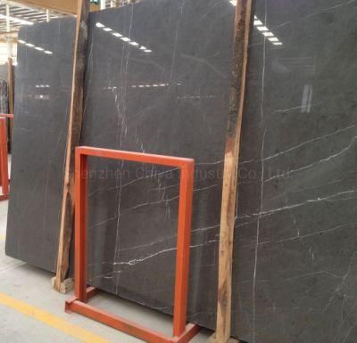 Iran Pietra Grey Marble Slabs Free/Size Natural Stone Floor/Bathroom Tiles