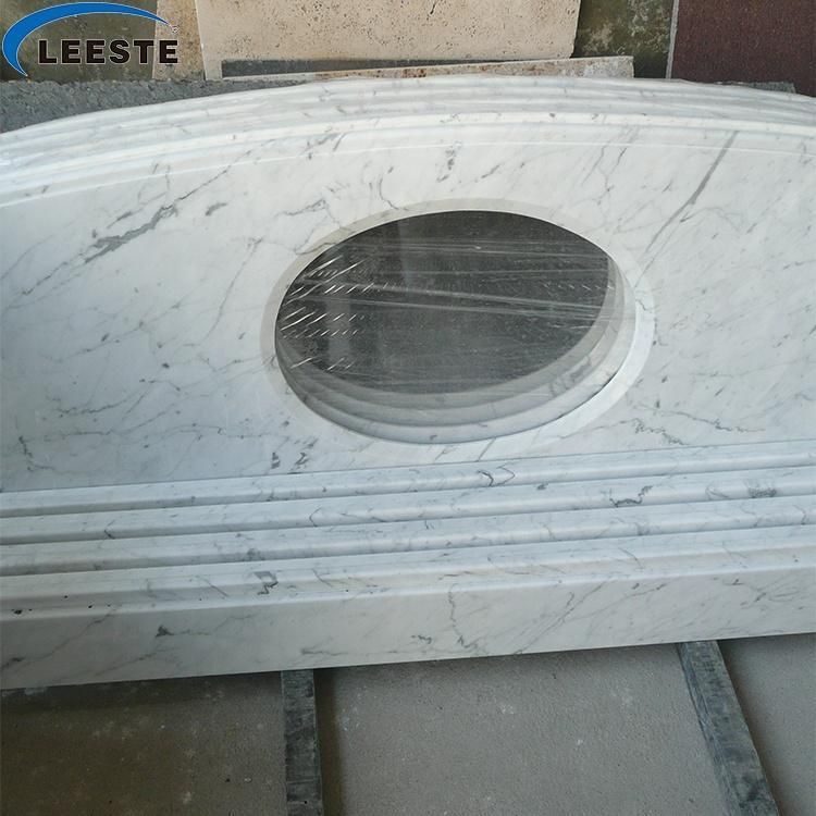 China Factory Promotion Price Marble Vanity Tops From with a Sink Hole Hot Selling Vanity Countertop