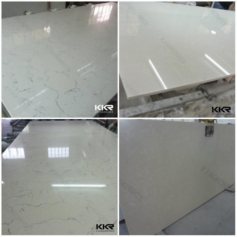 Big Slab White Quartz Mirror White Sparkle Quartz Stone