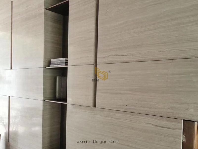 Top Quality White Wood Marble Slab/Tiles for Wall/Flooring/Staircase/Steps/Countertop