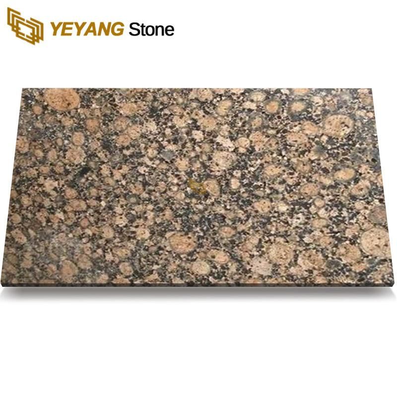 Polished Tan Brown Granite Tile and Granite Slabs for Floor/Wall