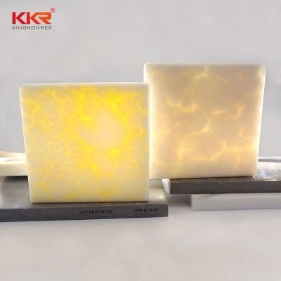 Artificial Resin Stone Translucent Solid Surface Onyx Wall Panel Sheet