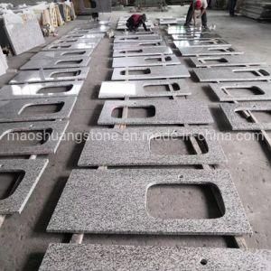 Factory Direct Custom Luna Pearl Granite Bathroom Vanity Tops for Hotel and Home