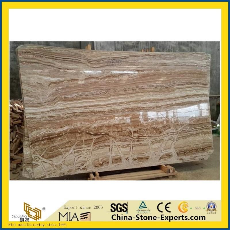 Tara Onyx/Travertine/Marble Tiles/Slabs Stone Countertops Yellow/Wooden/Wood/Gold Marble Wholesale