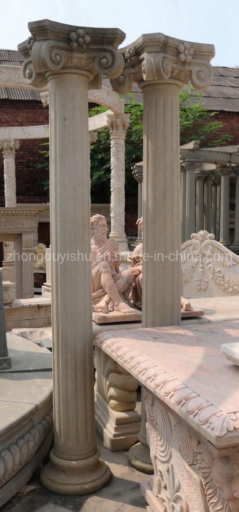 Sandstone Roman Column Solid Ionic Column