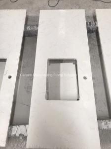 Artificial Stone White Quartz Counter Top for Kitchen