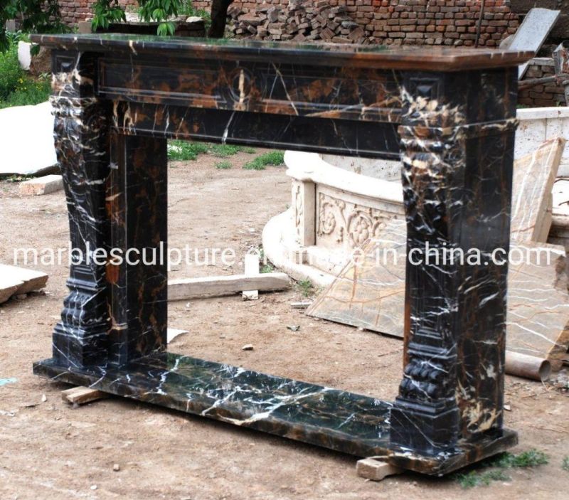 Simple Style Natural Stone Marble Fireplace for Sale (SYMF-155)