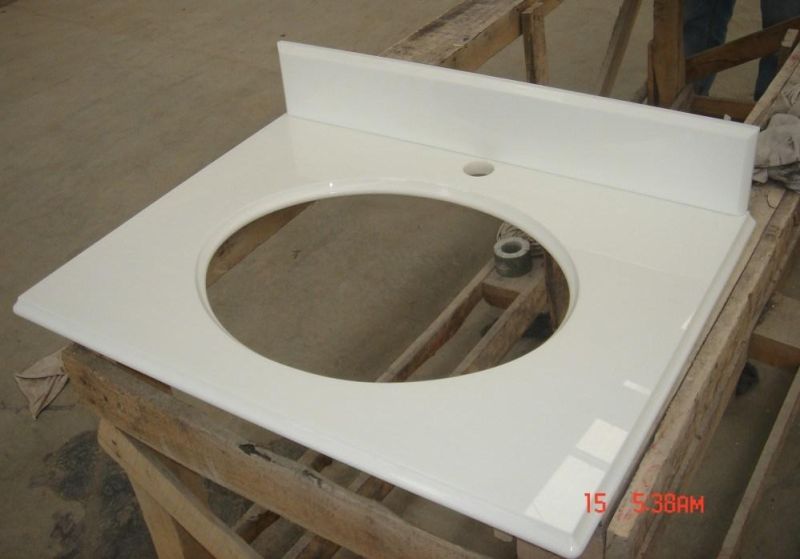 Pure White Artificial Nano Crystallized Stone for Countertop