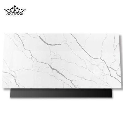 5023 Snowy Bathroom Vanity Wall Panels Kitchen Cabinet Countertops Island Worktop Table Tops Artificial Stone Slab Quartz Tiles