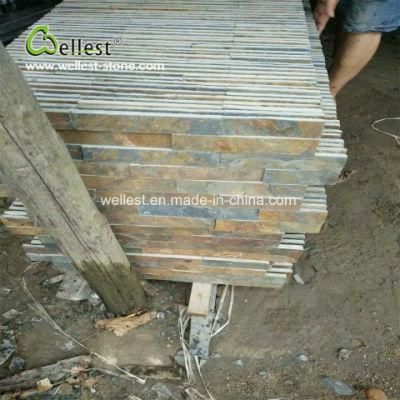 Rusty Slate Stone Veneer Stack Stone, for Wall Decoration