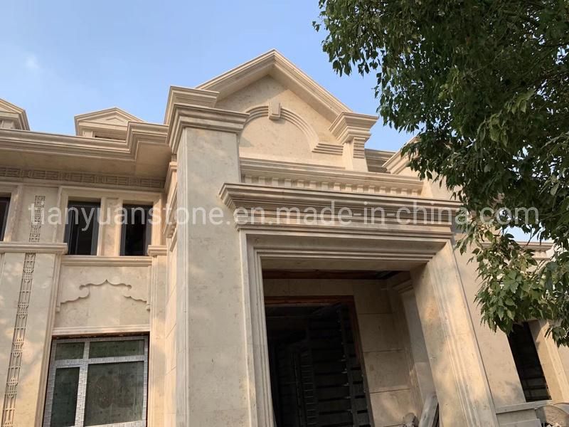Beige Limestone Flooring Tiles Pavers for Exterior Decoration