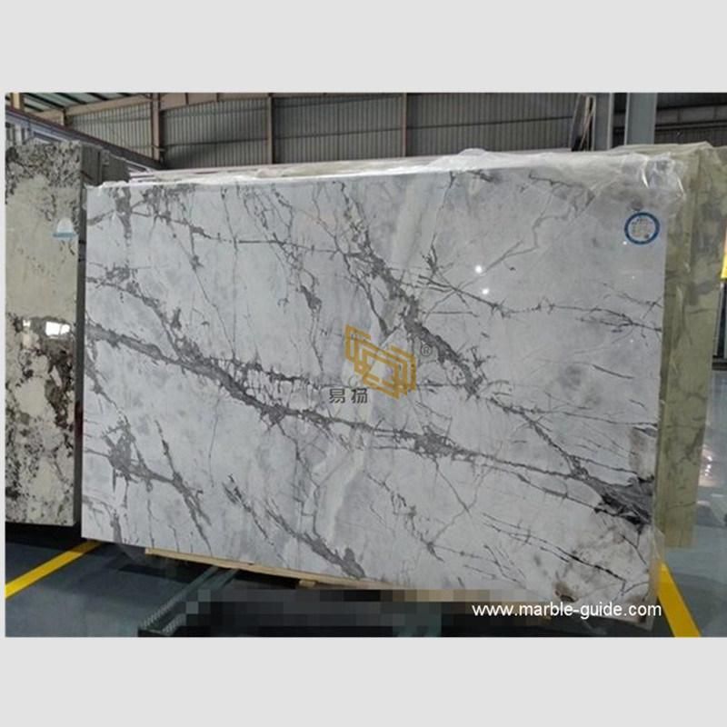 Natural Chinese Polished White Winter Snow Marble Panels for Flooring/Fireplace/Countertop/Bathroom Wall Tiles/Decoration