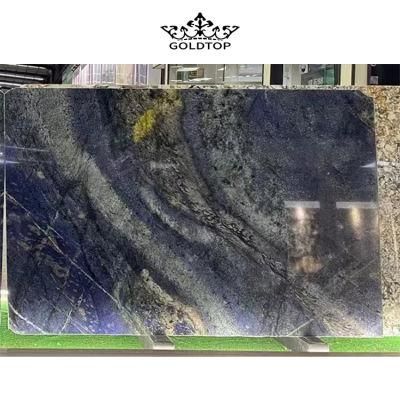 Luxury Natural Stone Polished Indoor Decoration Bolivia Blue Slab Granite for Tiles Countertop