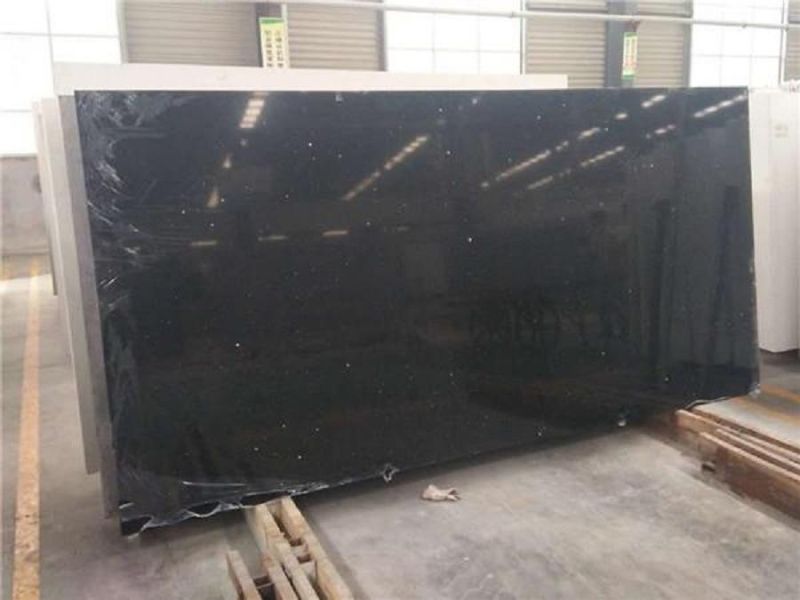 Black Galaxy Quartz for Countertops/Backsplashes/Accent Walls/Shower Surrounds