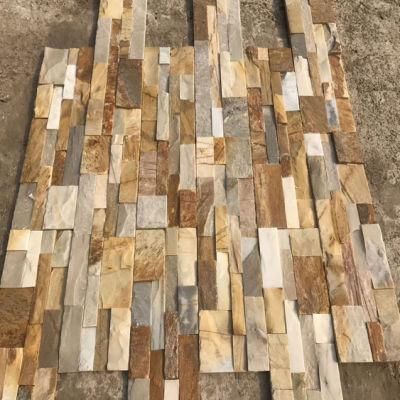 Rusty Natural Slate Ledge Stone Cultured Stone Veneer for Wall Cladding Decoration