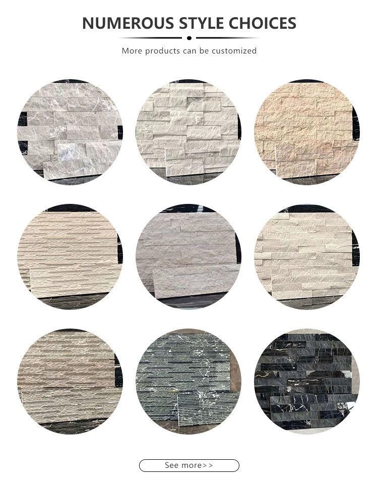 Blve Outdoor House Building Natural Granite Culture Stone Exterior Wall Stone Cladding Veneer