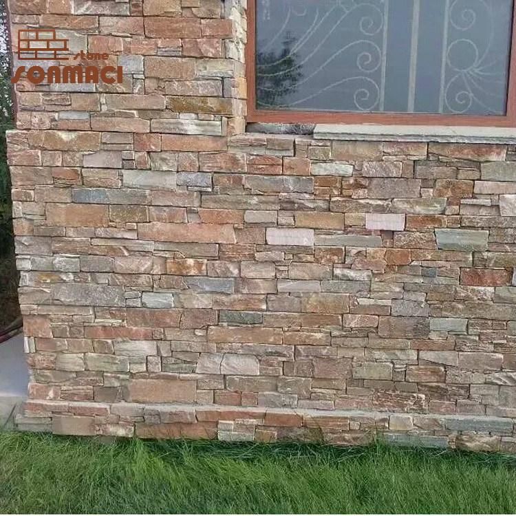 Home Decoration Random Slate Stacked Stone Veneer