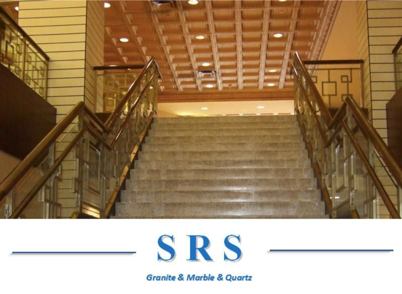 White/Beige/Yellow Granite Stairs for Floor/Upstair Interior/Outterior
