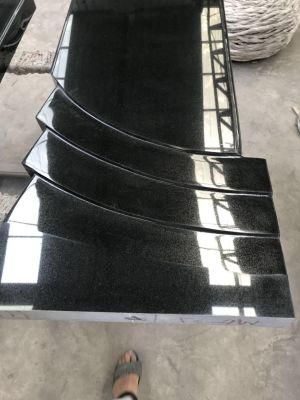 High Polish Black Granite Tombstone Headstone Monument for Memorial