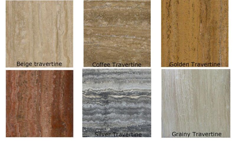 Natural Iran Marble Stone Golden Travertine Marble Slabs for Sale