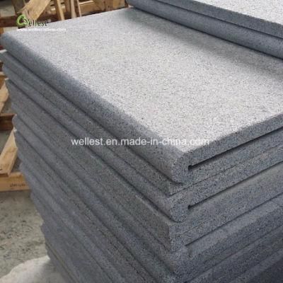 Anti Slip Surface G603 Grey Granite Bullnose Pool Coping Stone