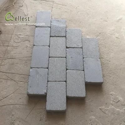 Hainan Grey Basalt Tumbled Paving for Patio Stone