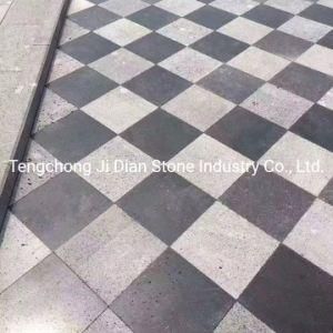 Natural Grey Lava Stone Tile Outdoor Volcanic Rock Floor Paver
